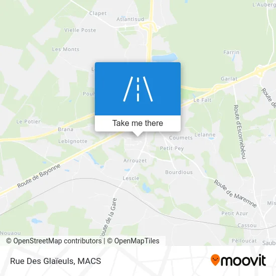 Rue Des Glaïeuls map