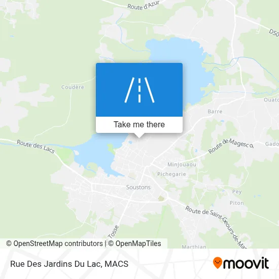 Rue Des Jardins Du Lac map