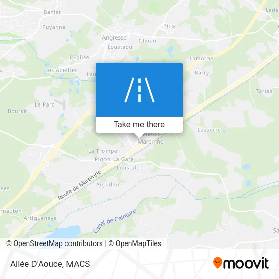 Allée D'Aouce map