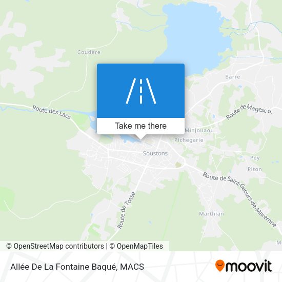 Allée De La Fontaine Baqué map
