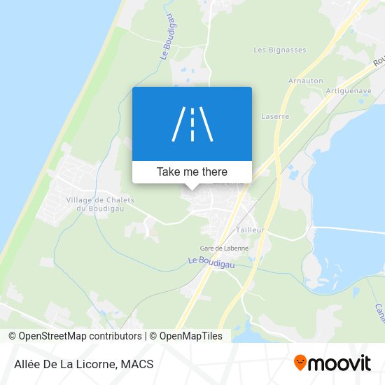 Allée De La Licorne map