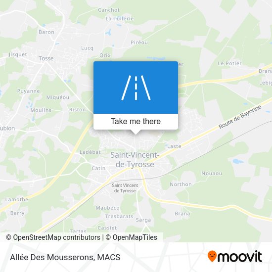 Allée Des Mousserons map