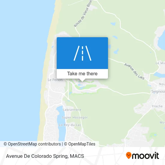 Avenue De Colorado Spring map