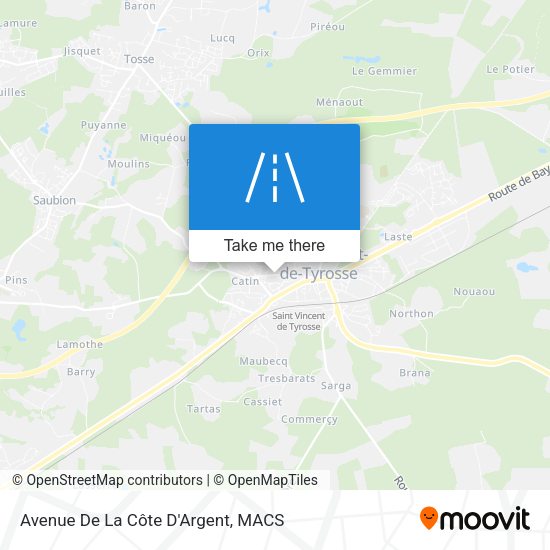 Avenue De La Côte D'Argent map