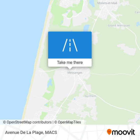 Avenue De La Plage map