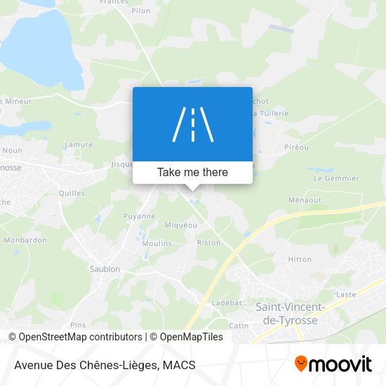 Avenue Des Chênes-Lièges map