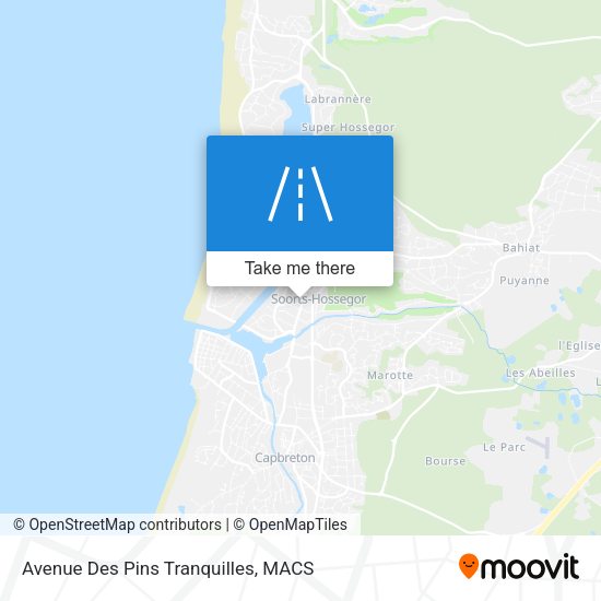 Avenue Des Pins Tranquilles map