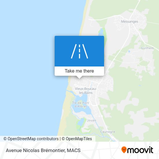 Avenue Nicolas Brémontier map