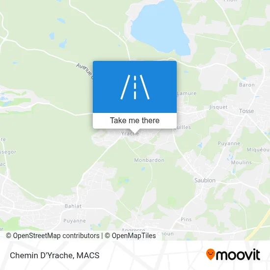 Chemin D'Yrache map