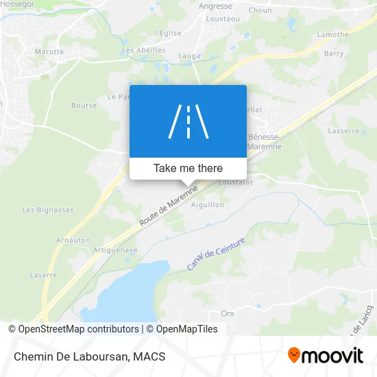 Chemin De Laboursan map