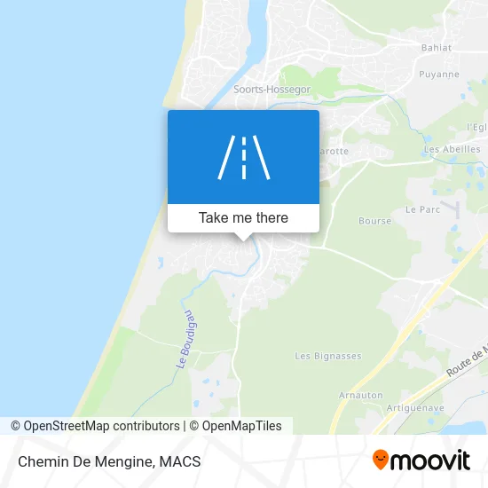 Chemin De Mengine map
