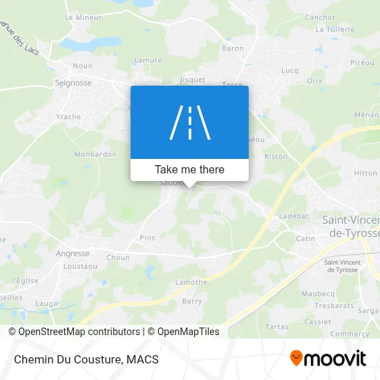 Chemin Du Cousture map