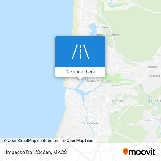 Impasse De L'Océan map