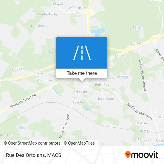 Rue Des Ortolans map
