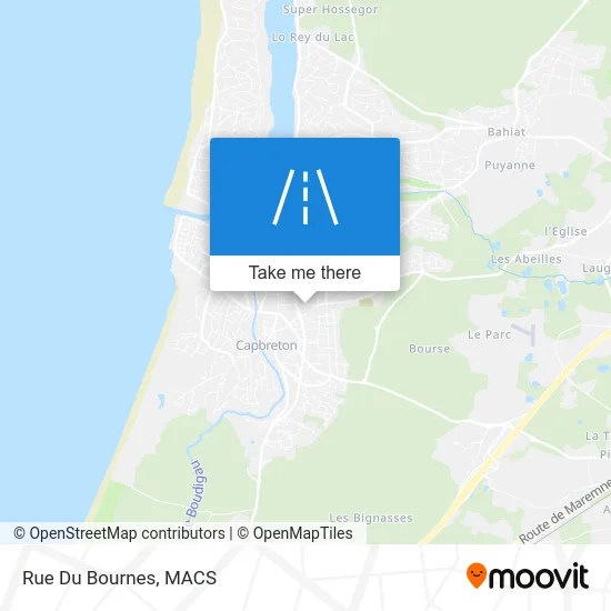 Rue Du Bournes map