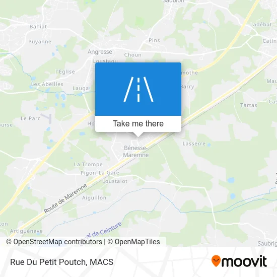 Rue Du Petit Poutch map