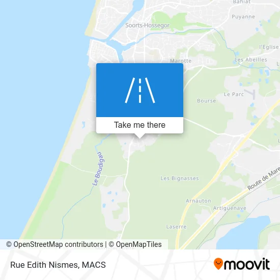 Rue Edith Nismes map