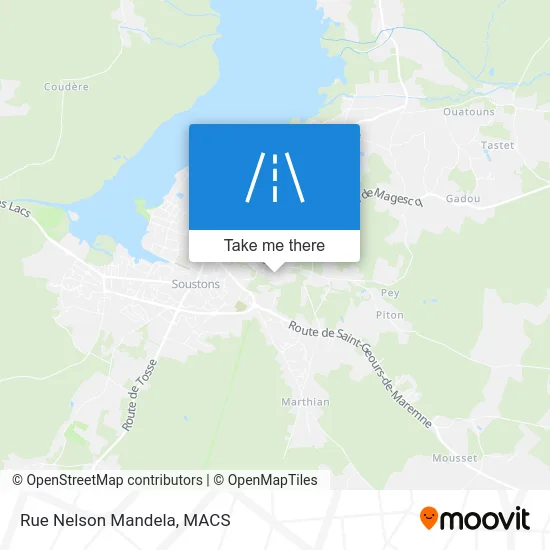 Rue Nelson Mandela map