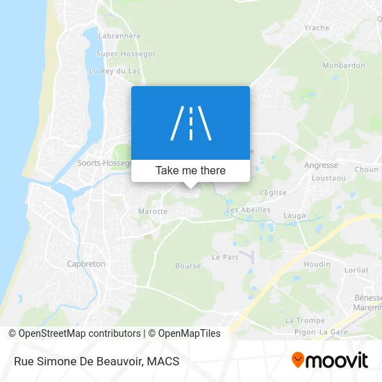 Rue Simone De Beauvoir map