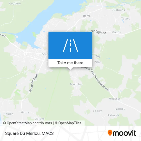 Square Du Merlou map