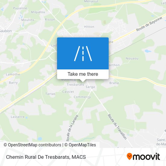 Chemin Rural De Tresbarats map
