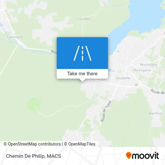 Chemin De Philip map