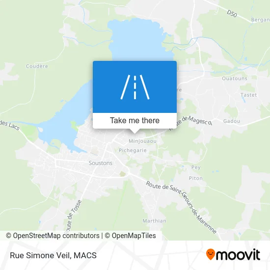 Mapa Rue Simone Veil