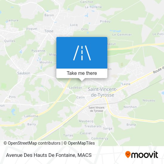 Avenue Des Hauts De Fontaine map
