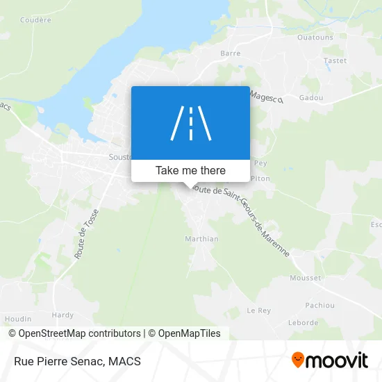 Mapa Rue Pierre Senac