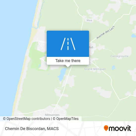 Chemin De Biscordan map