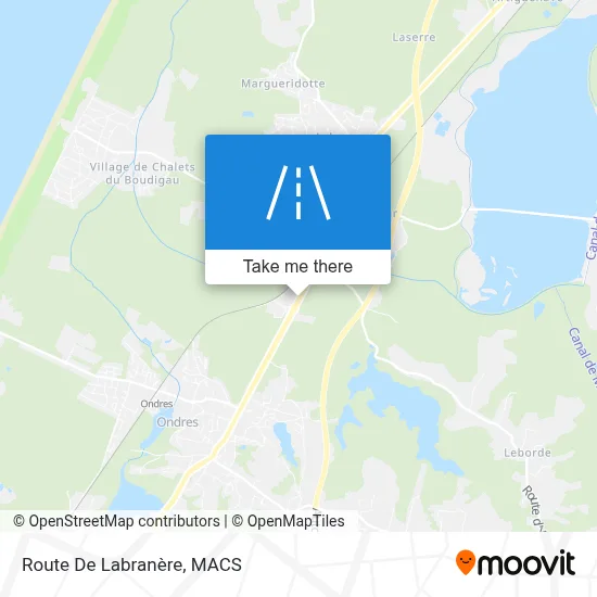 Route De Labranère map