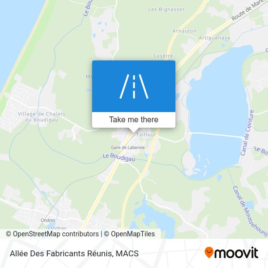 Allée Des Fabricants Réunis map