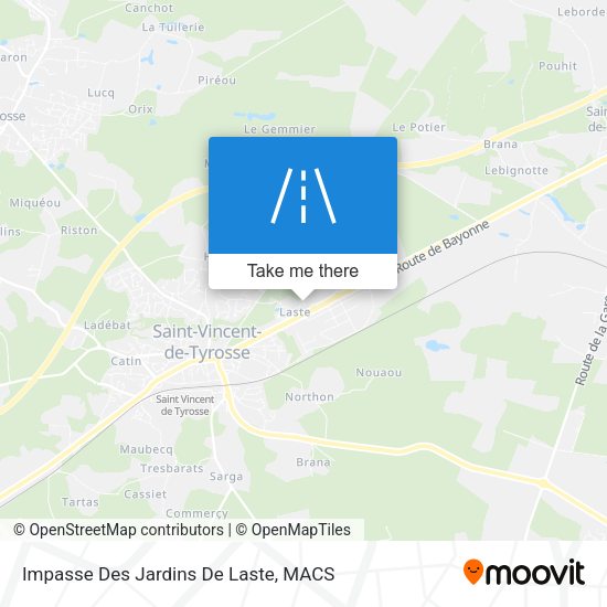 Impasse Des Jardins De Laste map
