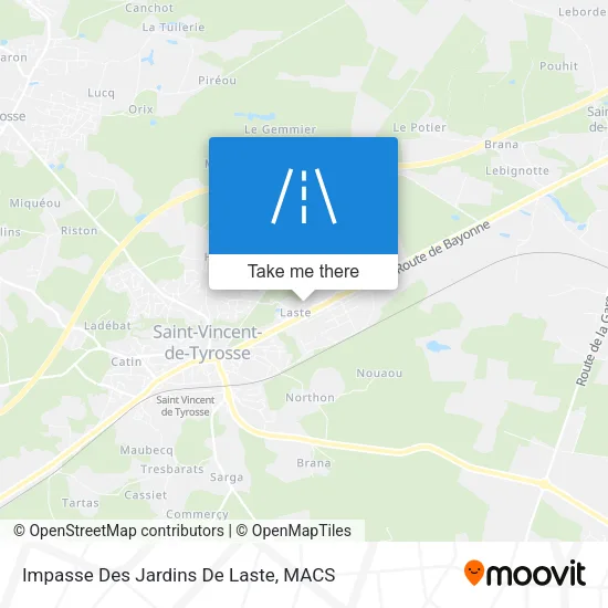Impasse Des Jardins De Laste map