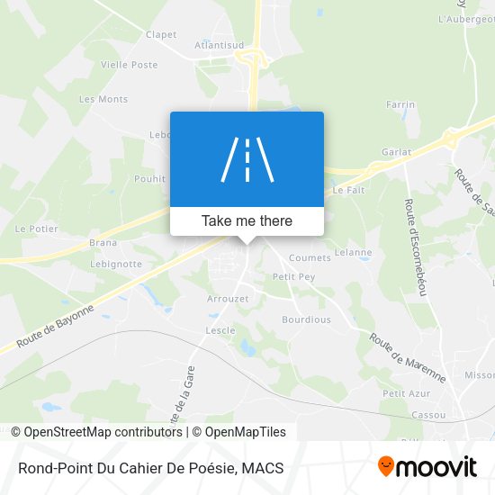 Rond-Point Du Cahier De Poésie map