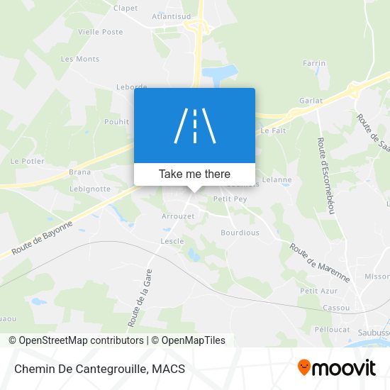 Chemin De Cantegrouille map