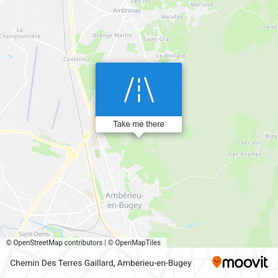 Chemin Des Terres Gaillard map