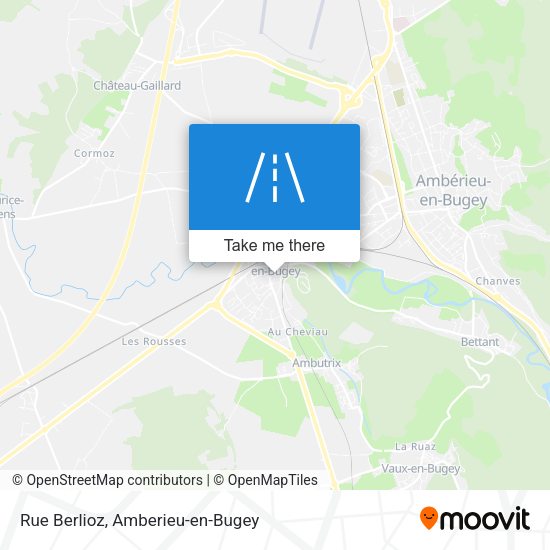 Rue Berlioz map