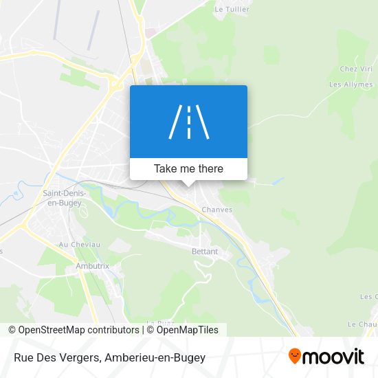 Rue Des Vergers map