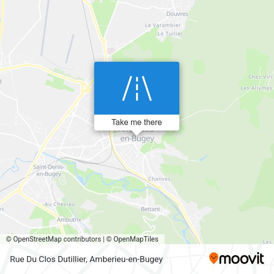 Rue Du Clos Dutillier map