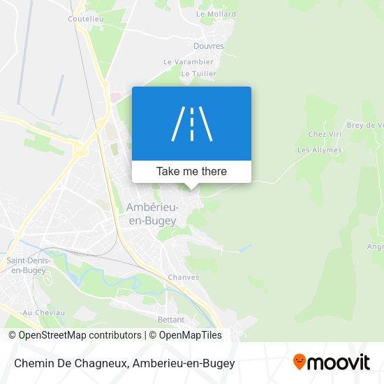 Chemin De Chagneux map