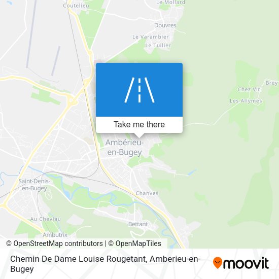 Chemin De Dame Louise Rougetant map