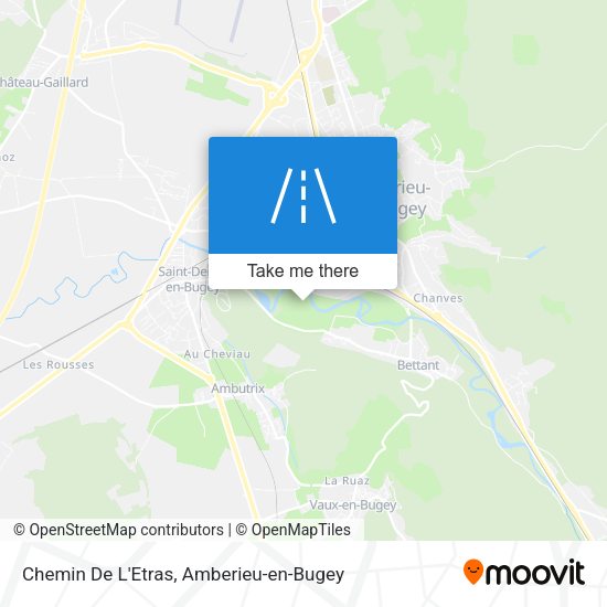 Chemin De L'Etras map