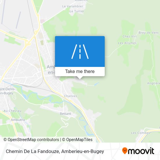 Chemin De La Fandouze map