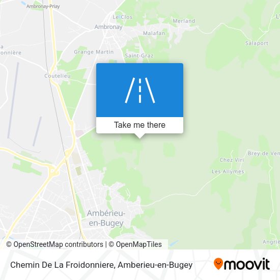 Chemin De La Froidonniere map