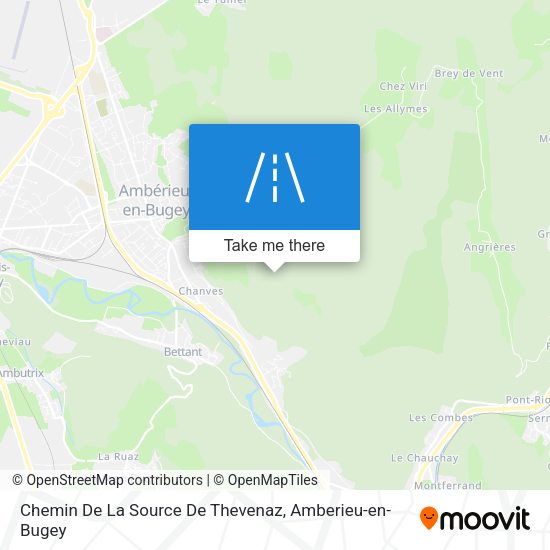 Chemin De La Source De Thevenaz map