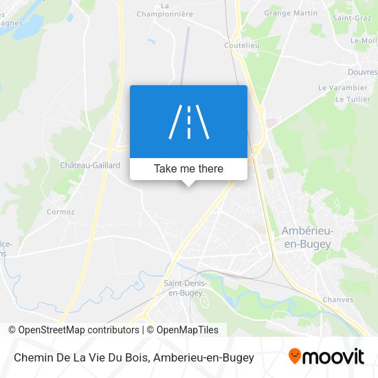 Chemin De La Vie Du Bois map