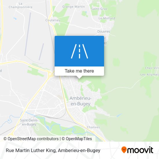 Rue Martin Luther King map