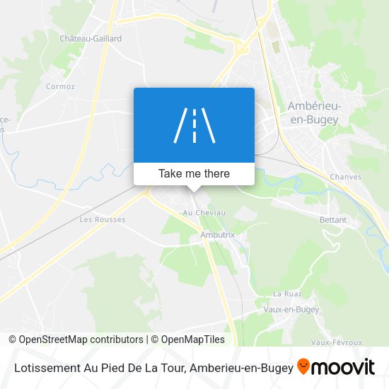 Lotissement Au Pied De La Tour map