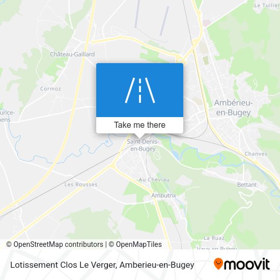 Lotissement Clos Le Verger map